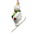 Wooshing - Skiing Snowman Ornament