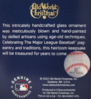 New York Yankees Baseball Cap Glass Ornament