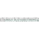 16 inch Shelf Sitter Sign - Family Is Everything With Hydrangea Trim - Paintings and Prints - by Sincere Surroundings