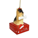 Yorkie with Bone Ornament