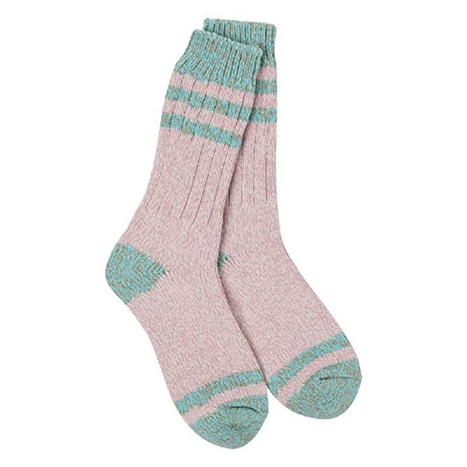 Worlds Softest Weekend Ragg Crew Socks Blush