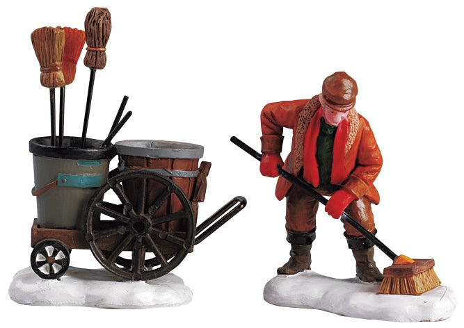 Street Sweeper - 2 Piece Set - The Country Christmas Loft