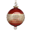 Ring Etched Stipple Ball - Red