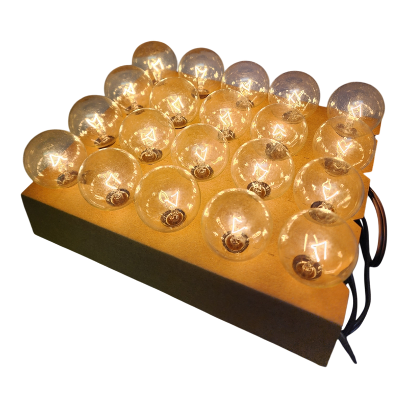 Patio Light Set - 20 G40 Bulbs on Brown Wire