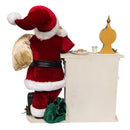 Charming Santa with LED Fireplace Mantle - 17 Inches