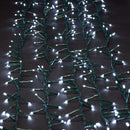 USB powered 750 Superbright LED (63 foot) Green Wire Multifunction Lights with Timer - Cool White