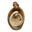 Modern Style Holy Family Carved Nativity - Ash Wood - 6 Inch