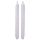 White LED Resin - 2 Piece Taper Candle Set - Battery Operated - by LuxuryLite - view 6