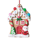 Clay Dough Gingerbread House Ornament - 5 Inch - - Christmas >> Ornaments >> Gingerbread - by Gerson - view 2