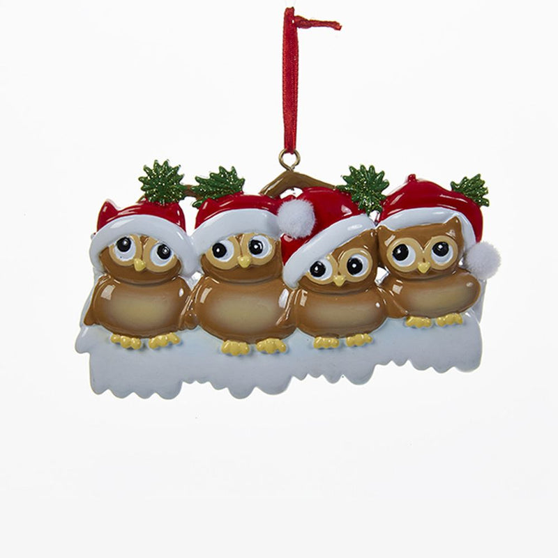 Adorable Owl Family Ornament - Family of 4 - The Country Christmas Loft