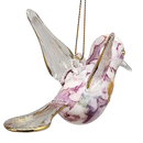 Blown Glass Hummingbird - Lilac Marble - Christmas >> Ornaments >> Birds - by Unique Ornaments - view 3
