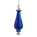 Shiny and Cute Egyptian Glass - Spiral Twist - Blue