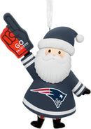 NFL New England Patriots Santa Fan Christmas Ornament