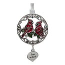Pair of Peace Cardinals - Colors of Christmas Ornament