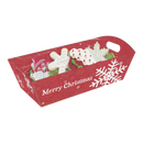 Cookie Tray With Cello Wrap - Snowflakes on Red