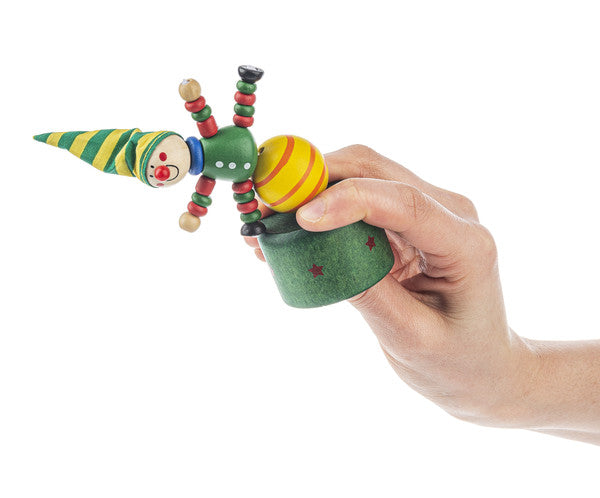 Holiday Wooden Push-Up Puppet -
