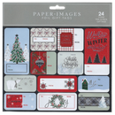 Foil Gift Tags – Elegant Heritage Collection (24-Count Silver Foil)
