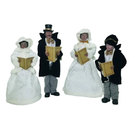 Christmas Splendor Caroler Set Of 4 - 18 inch - The Country Christmas Loft