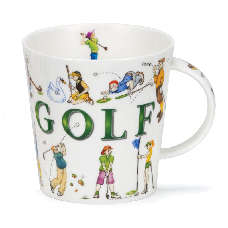 Cair Dunoon Sporting Antics Golf Bone China Mug