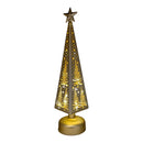 Etched Glass Tree with Star Topper LED Luminary