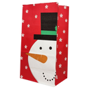 Paper Small Treat Sacks - Set of 10 - Snowman