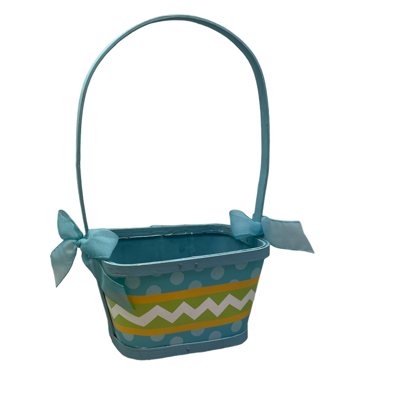 Basket Chevron/Dots Blue - Blue
