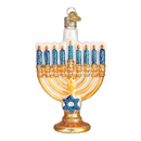 Menorah Glass Ornament