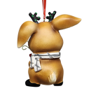 Jolly Bunny Ornament - Approximately 4 Inches