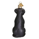 Black Labrador Glass Ornament