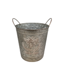 Honey Bee Embossed Galvanized Bucket - - Home & Living >> Garden - by Gerson - view 3
