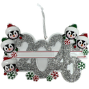 2025 Penguin Family of 5 Ornament