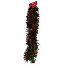 Red and Green Holographic  Garland  Wavy Cut  3ply