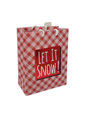 Contemporary Gift Bag With Tissue - Let It Snow Medium