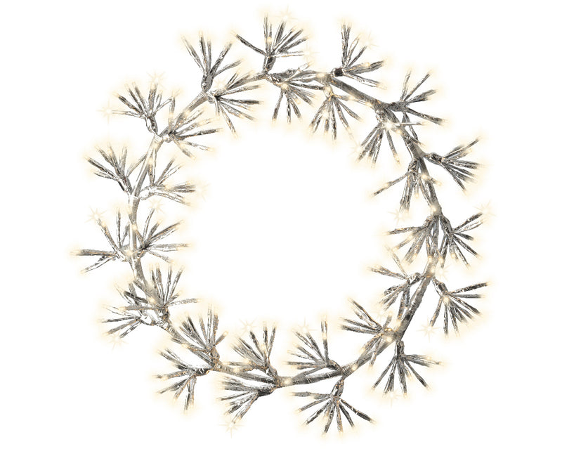 Flashing Effect Lighted Wreath - 22 Inches
