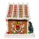 Lighted Gingerbread House With Ribbon Candy Roof - 9 Inch - Christmas >> Figurines >> Gingerbread - by Kurt Adler - view 2