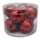 Jingle Bells (8 pack) - 50mm - Matt Red