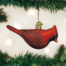 Northern Cardinal Glass Ornament