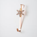 Metal & Jewel Snowflake Holiday Wreath Hanger - - The Country Christmas Loft
