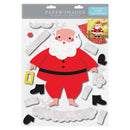 Paper Images Santa Peel-and-Stick Window Cling – Create Your Own Character