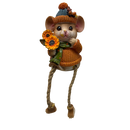 Harvest Mouse Shelf Sitter - With Sunflower