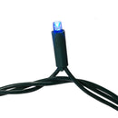 50-Light 5mm Blue LED Green Wire Light Set - Christmas >> Lighting - by Kurt Adler - view 3