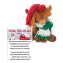 Holiday Highland Cow Charm - Charms and Worry Stones - by Ganz - view 4