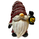 Holiday Gnome With Lantern Figurine