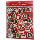 60 Count Peel and Stick Gift Tags -  Wreath / Holly / Stocking - Gift Shoppe >> Gift Wrap - by Alef