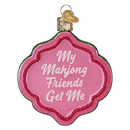 My Mahjong Friends Glass Ornament