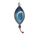 Blown Egyptian Glass Hummingbird Feeder - Blue