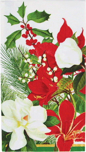 Christmas Garden Guest Towel / Buffet Napkin