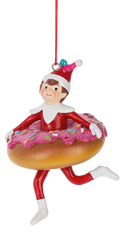 Sweet Shop Elf Ornaments - Donut