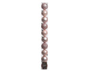 Elegant Assorted Shatterproof Ornaments - Set of 10 - Blush Pink - Christmas >> Ornaments >> Shatterproof - by Decoris - view
