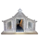 Lighted Musical Nativity Scene with Silver Bottom Base